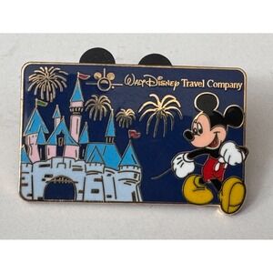 Walt Disney Travel Company Limited Edition Pin Magic Kingdom & Fireworks‎ Mickey